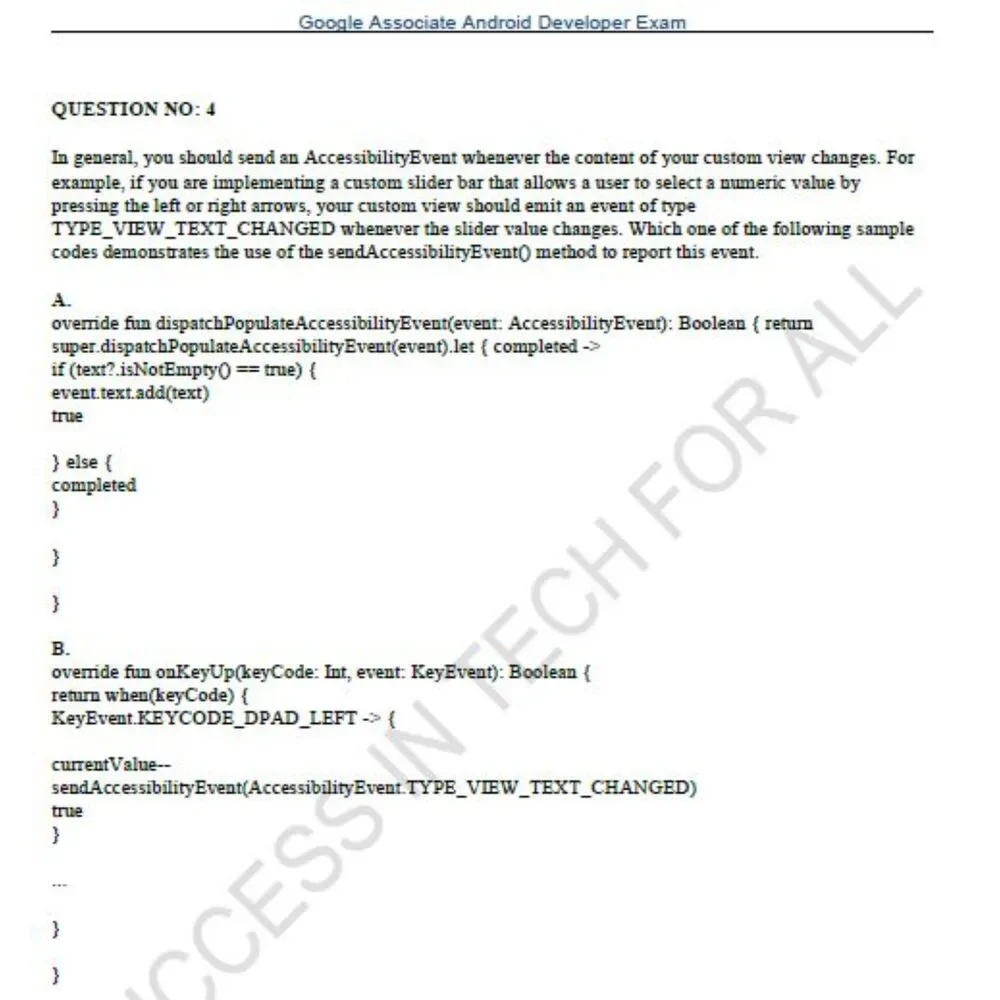 Printout Google Associate Android Developer Study Guide - Picture 5 of 6